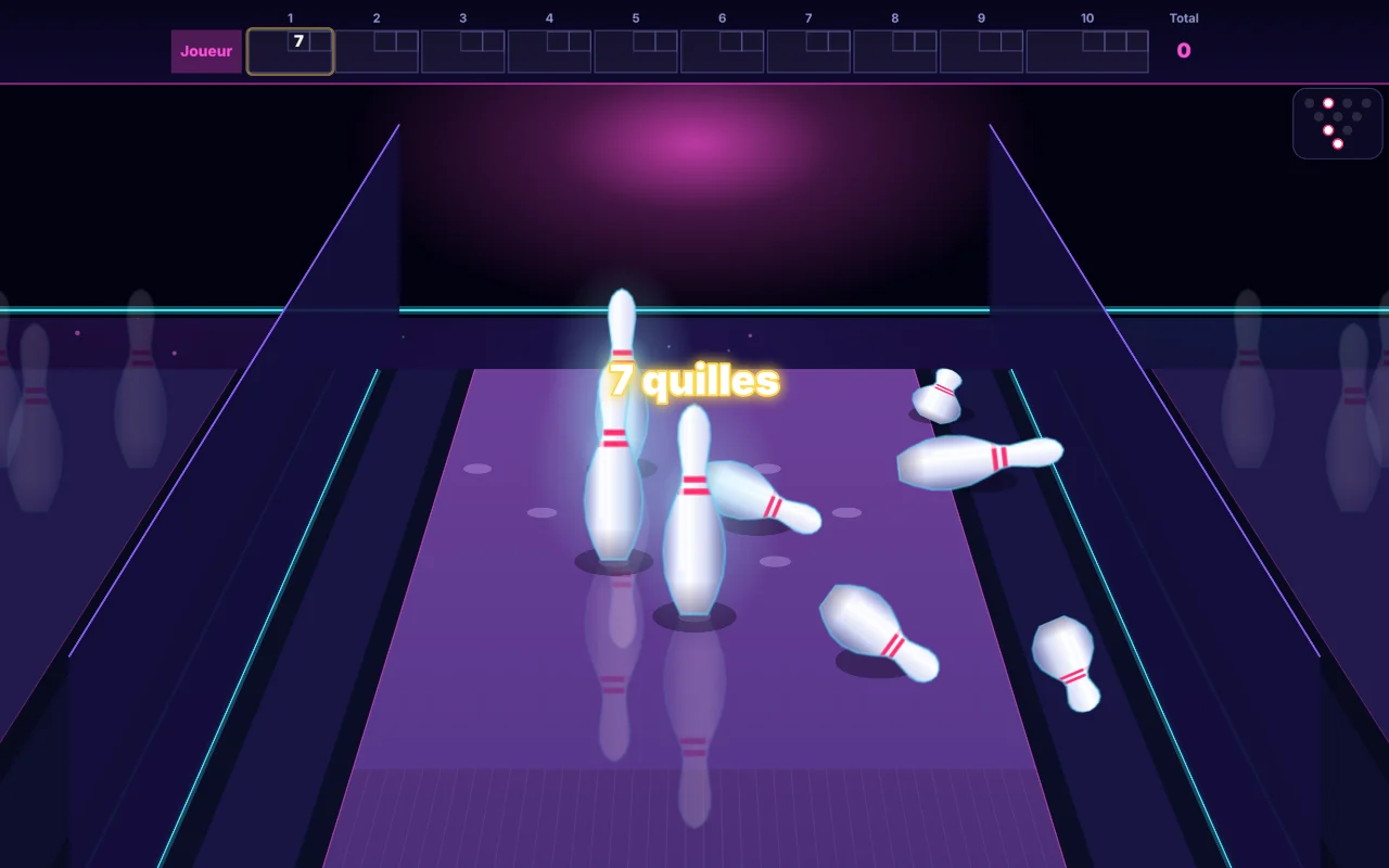 Aperçu du jeu Neon Bowling