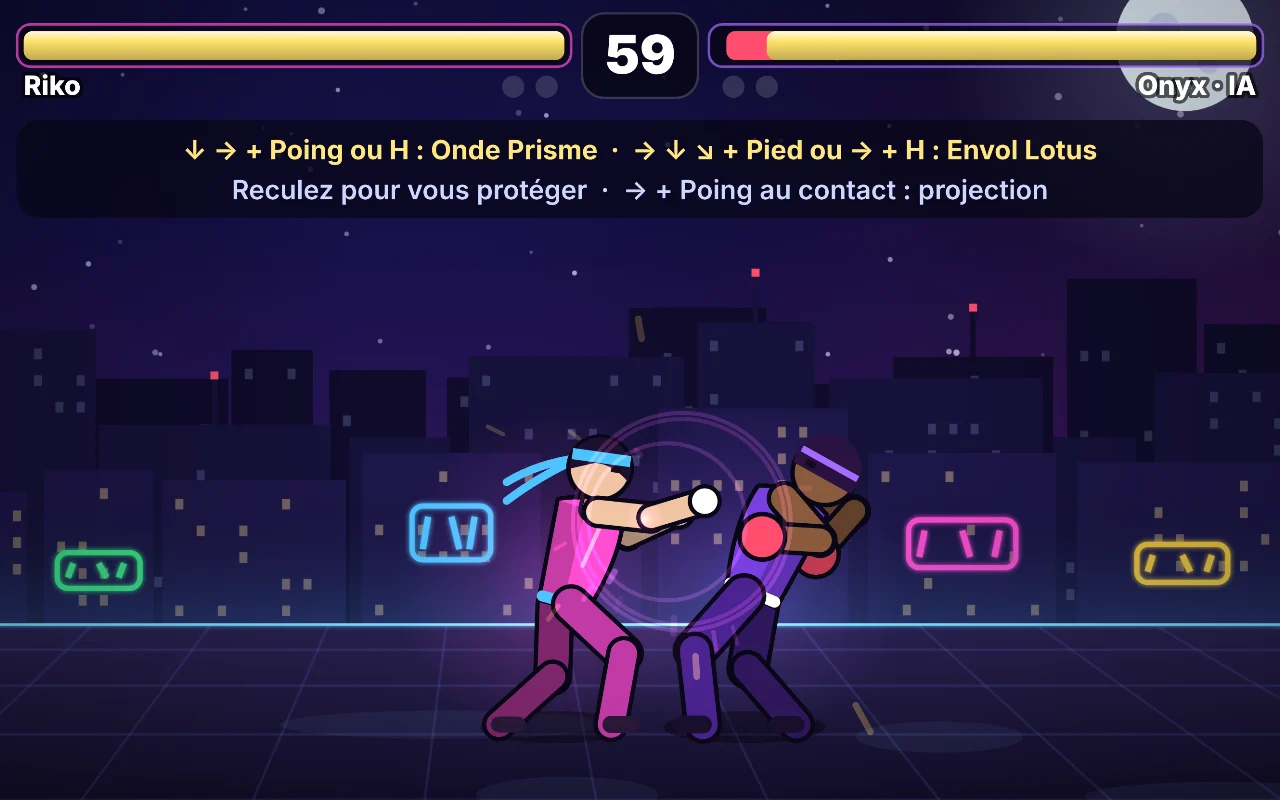 Aperçu du jeu Neon Fighter
